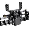 +9mm Aluminum Hydraulic Front Rear Straight Axle With Steering Link For 1/24 RC Crawler SCX24 Deadbolt 90081 C10 JEEP Gladiator