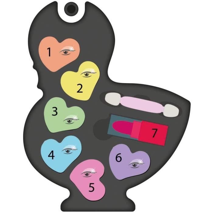 Palette de maquillage Cygne - Clementoni - 18632 - Teintes douces - Pour enfant à partir de 6 ans