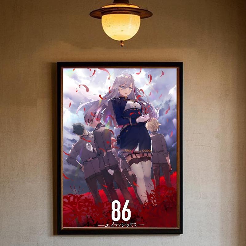 

86 Аниме 86 Восемьдесят Шесть Постер HD арт липкий водонепроницаемый дом гостиная спальня бар эстетичное украшение 21cm×30cm NoFrame