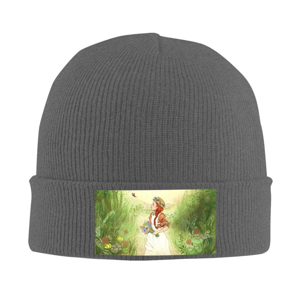Anne Of Green Gables Warm Knitted Cap Winter Knit Bonnet Hat Skullies Beanies Hip Hop Caps for Unisex