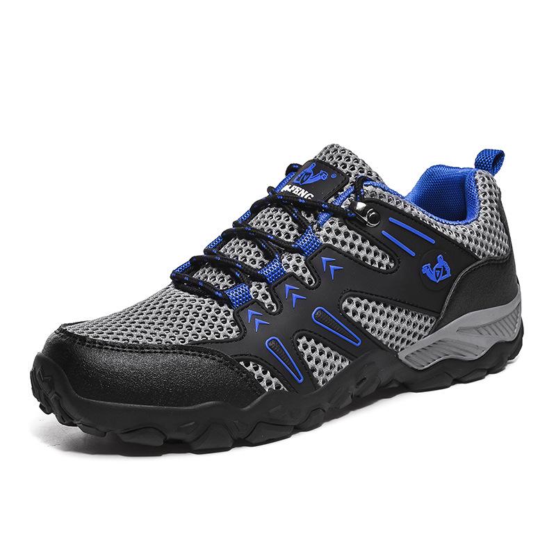 Men's Ultra-Light Mesh Breathable Hiking Shoes - Plus Size, All Seasons.