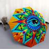 1pc Mystic Eye MandalaAutomatic Folding Umbrella, Portable & Foldable Design with 8 Ribs, Casual Outdoor Accessory yy250804155