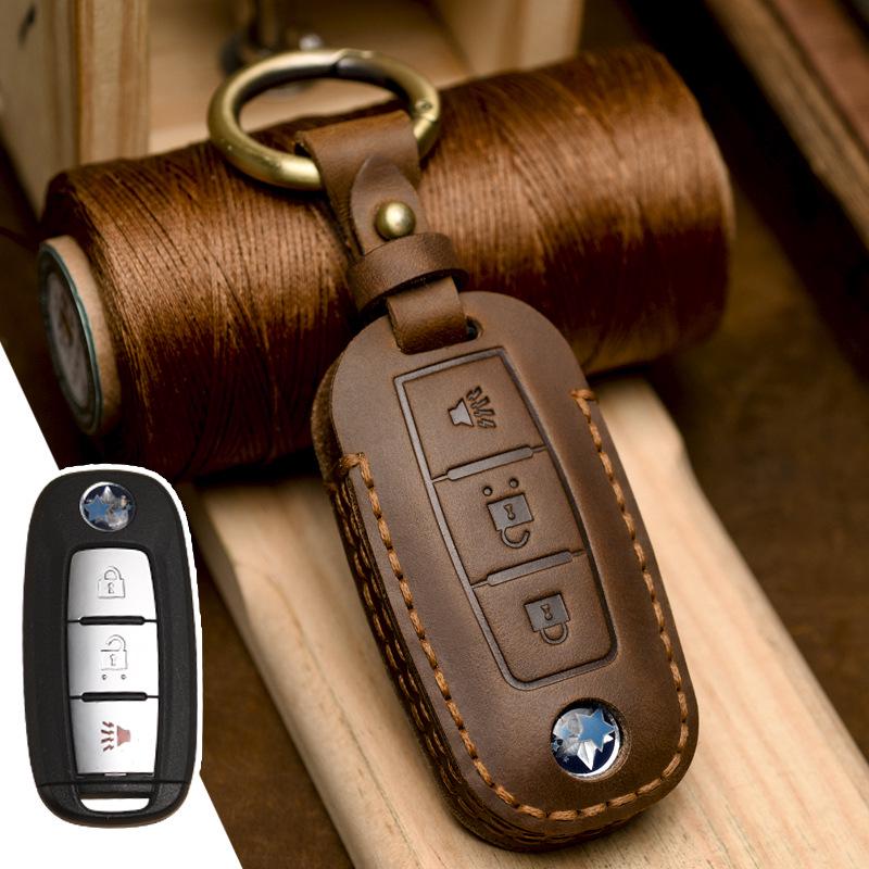 

Genuine Leather Key Cover for Dongfeng Nissan: Venucia Big V, King, Star Models