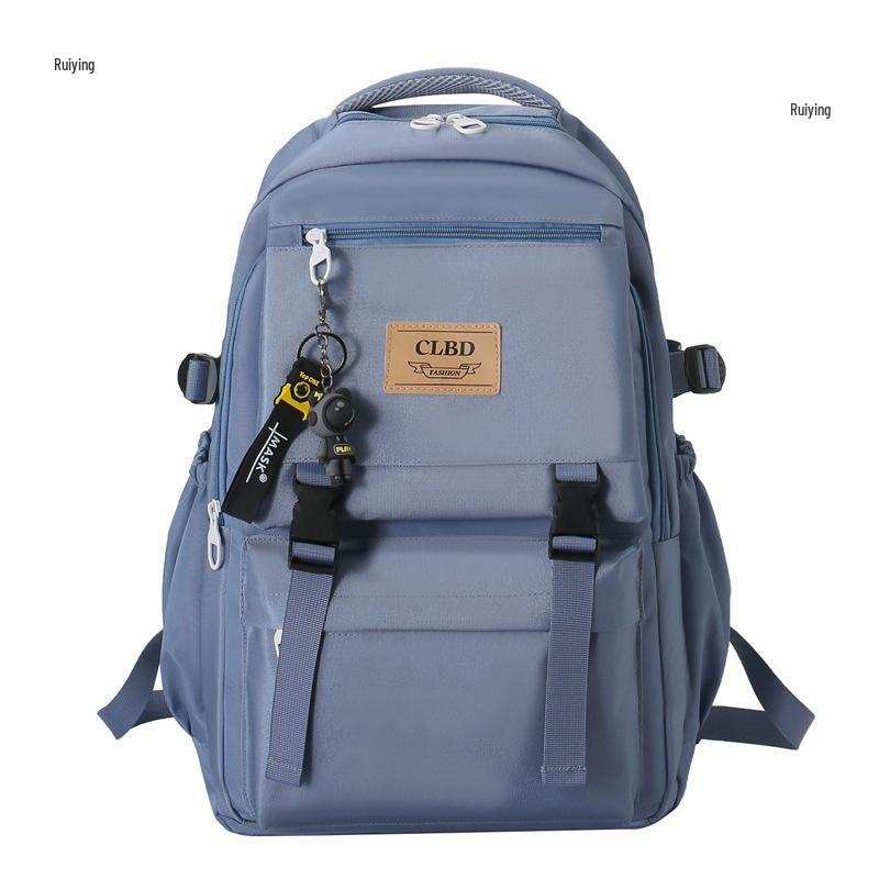 2023 Trendy Nylon Korean-Style Backpack for College Students: Large Capacity Men's and Women's Casual Travel Bag.