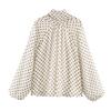 European and American Style, New Women's Clothing, Fashionable, Versatile, Cross-border Four-color Wholesale Polka Dot Printed Shirt