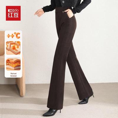 Hodo Women's High-Waisted Flare Casual Trousers