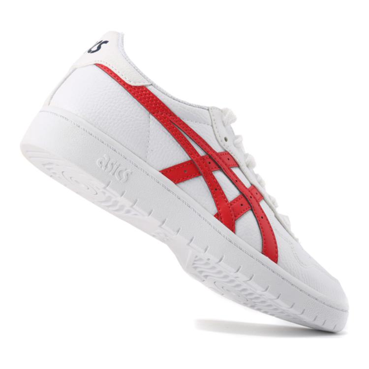 Asics JAPAN S Synthetic Leather Wear Resistant And Lightweight Low Top Kids' Skateboarding Shoes Red White Teenagers 1194A076-117
