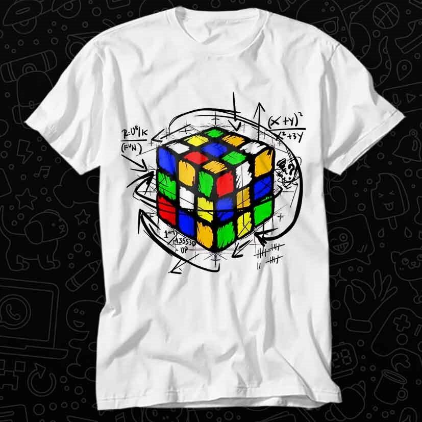

Rubiks Cube Solution Art Puzzle Algorithm Retro Tee Best Seller T Shirt 109 2XL