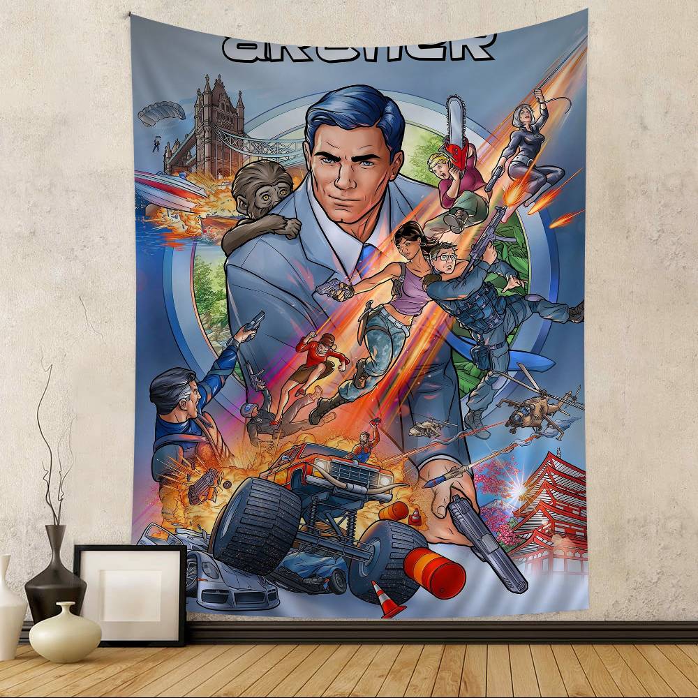 TV A-Archer Chart Tapestry For Living Room Home Dorm Decor Art Home Decor