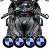 Aluminum Circular Logo Fuel Tank Sticker for Motorcycles, Suitable for BMW R1200GS, R1250GS, F850GS, F750GS