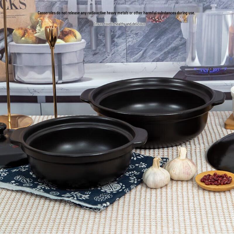 Huameiguan High-Temperature Ceramic Casserole Pot with Lid
