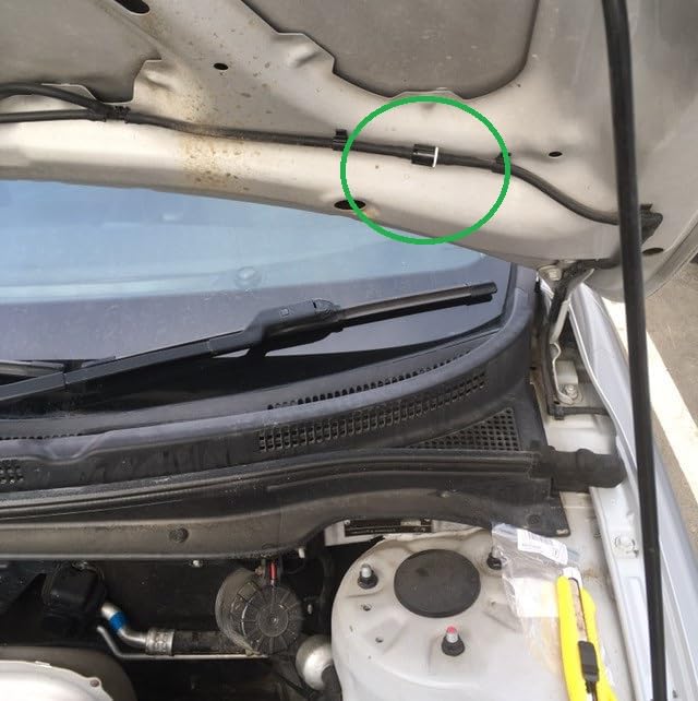 Edinstry Washer Nozzle, Window Washer Nozzle, Diffusion , Nozzle, Windshield Washer Nozzle, Wiper , Universal Use, 2 PCS