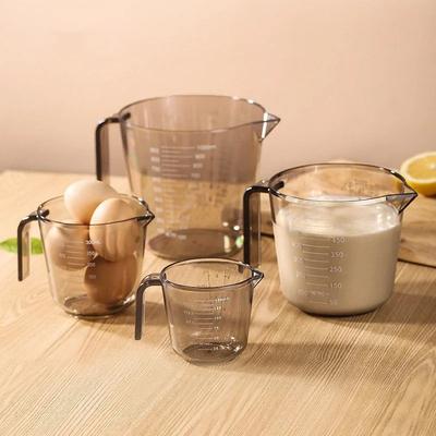 150/300/600/1000ml Measuring Cup with Scale Handle Plastic Tip Mouth Jug Cup Transparent Pour Spout Mixing Cup Measuring Tool