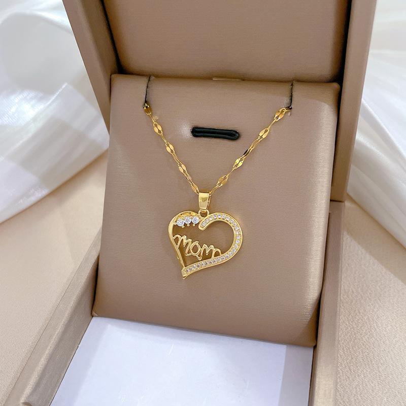 Light Luxury Full Diamond Micro-Inlaid Design Temperament Smart Shining Necklace Women, Simple Pendant