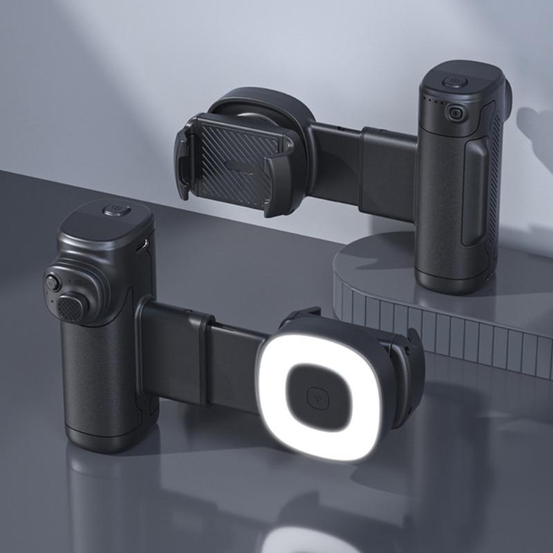 Wireless Shoot Photo Stick Stand Picture Helper With Rotatable Phone Holder And Rechargeable LED Light For Simple Use