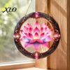 Colorful Garden Hanging Decoration Hummingbird Wall Decoration, Stained Acrylic Suncatcher for Window Bird Decor, Decorative Pendant with Rope