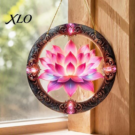 Colorful Garden Hanging Decoration Hummingbird Wall Decoration, Stained Acrylic Suncatcher for Window Bird Decor, Decorative Pendant with Rope