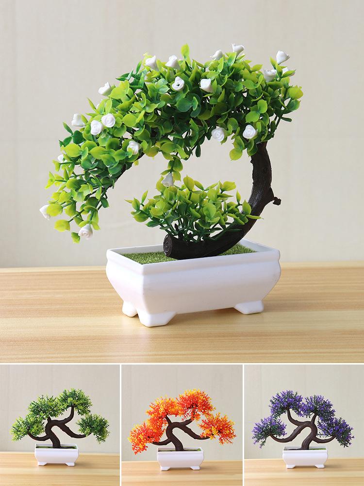 Sakura Snowball Simulation Plant Bonsai Computer Desk Policy Performance Bonsai Ornament Bonsai Small Tree Home Decoration Tree