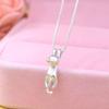 New Trendy Fashion 925 Silver Pearl Simple Elegant Thin Chain Pendant Necklace for Women Girl Jewelry Dropship Wholesale