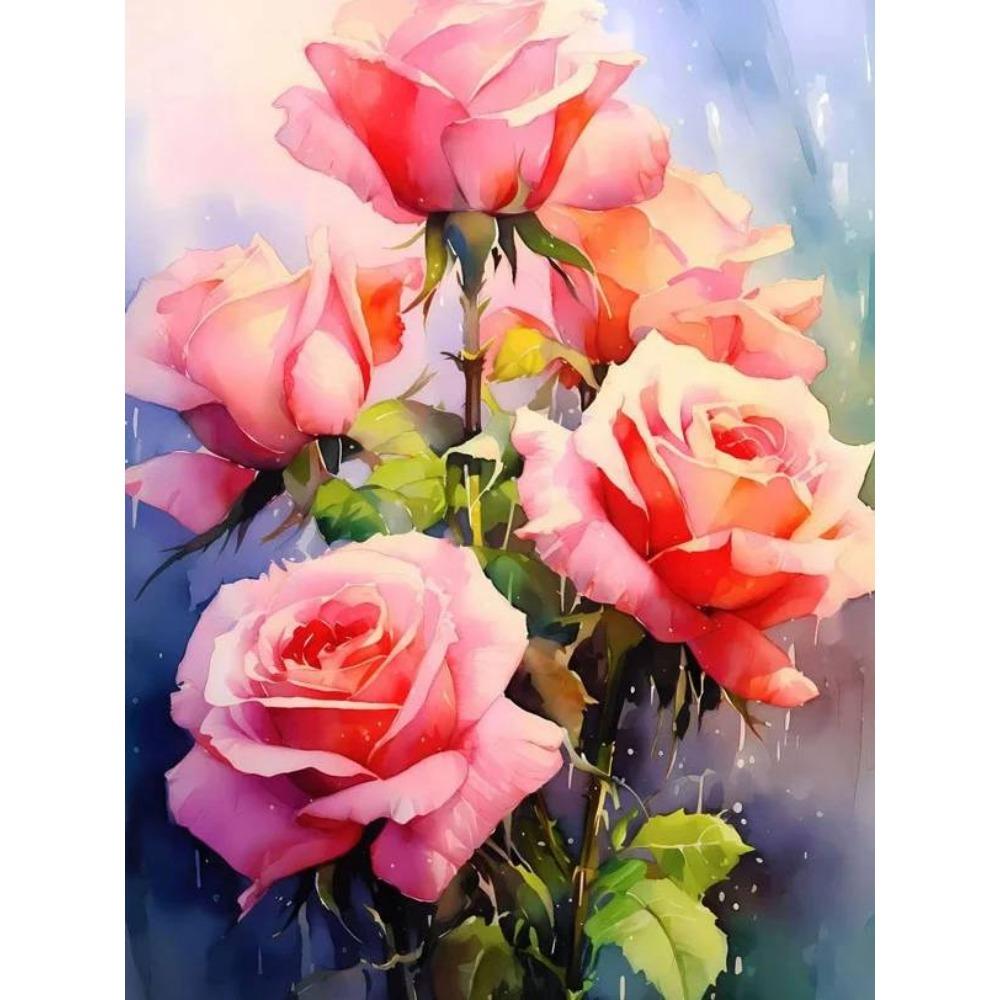 DIY Full Round Diamond Painting Cross Stitch 3D Animal Flower Home Decorative Art Style Diamond Painting 5d Diamond Art Painting