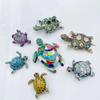 Diamond-Studded Retro Turtle Brooch for Men and Women - Fashionable Animal Accessory