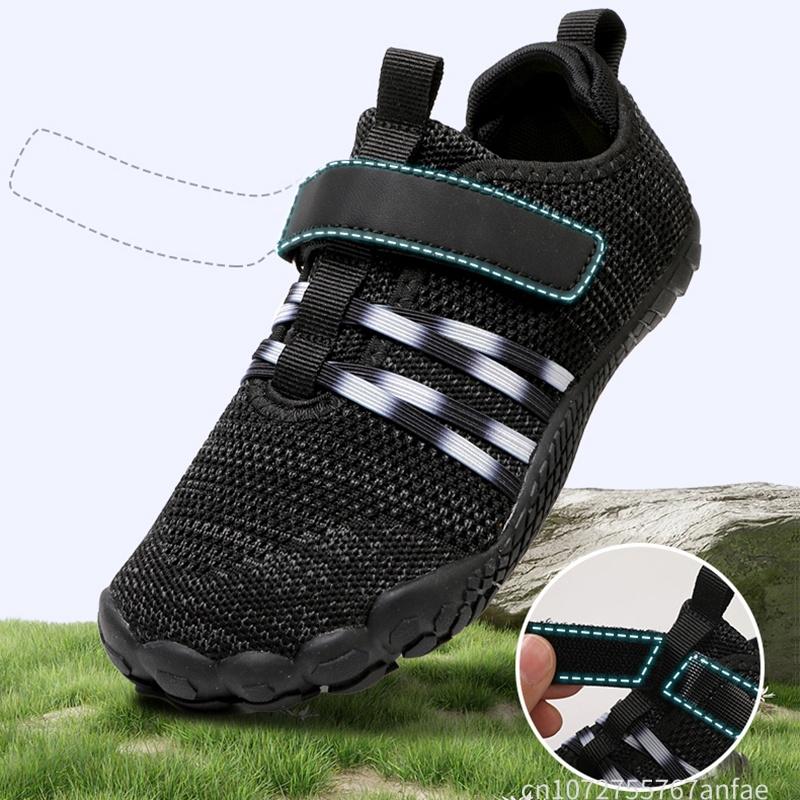 Kinder Barfußschuhe Outdoor Strand Wasserschuhe Anti-Rutsch Atmungsaktiv Weite Zehenbox Lässige Sneaker Leichte Laufschuhe
