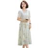 New Chinese Style Summer Dress for Middle-Aged Women