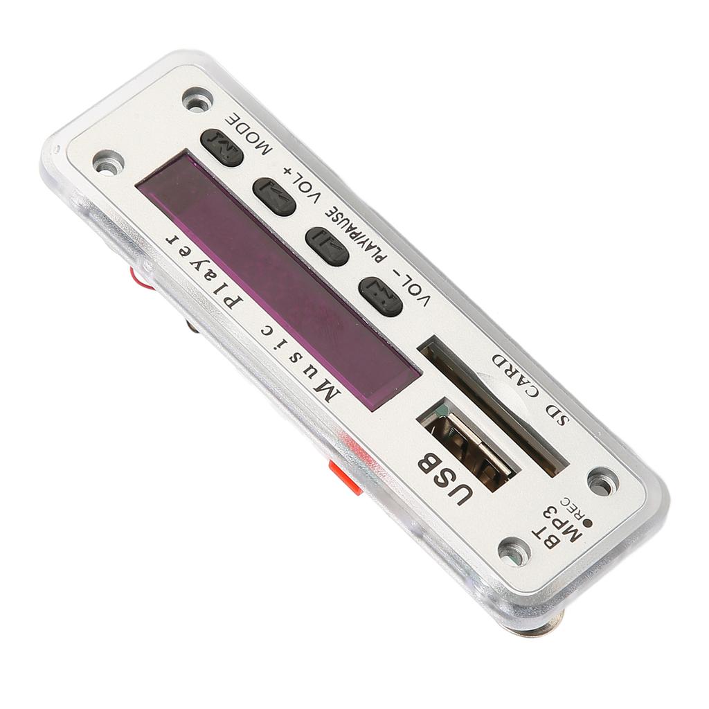DC12V Bluetooth 5.0 Decoding Board Support SD Card USB FM AUX Bluetooth Recording Call Back MP3