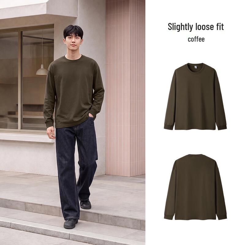 Semir Men's Long-Sleeve Round Neck Knit T-Shirt
