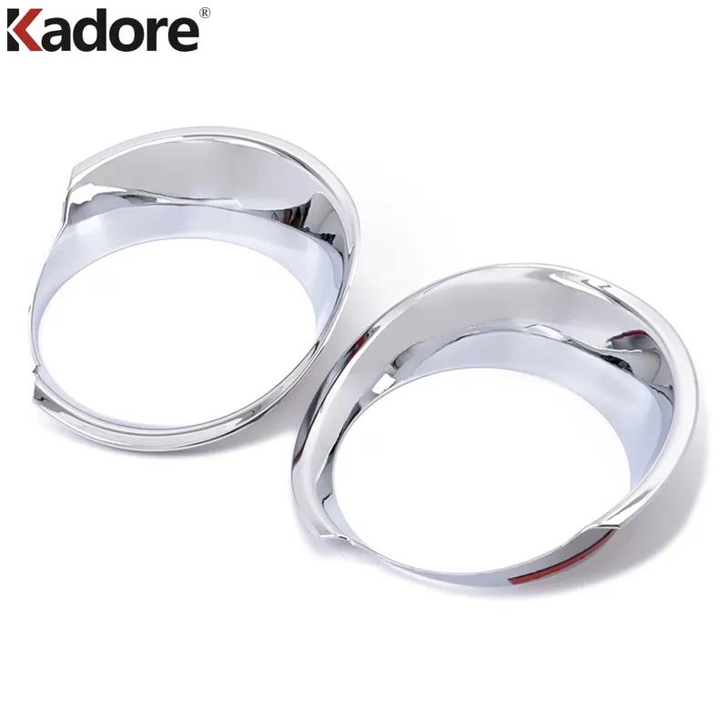 For Jeep Renegade 2014 2015 2016 2017 2018  Chrome Car Front Head Light Lamp Cover Trim Headlights Frame Trims Accessories