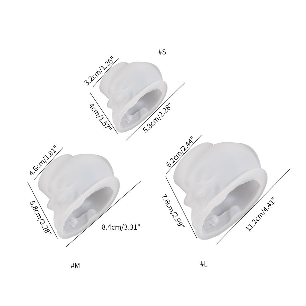 3D Skull Resin Mold Handmade Silicone Mould for Keychain Pendant Candle Making Desktop Decoration Skeleton Epoxy Casting