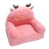 Foldable Sofa Cute Cartoon Shape Comfortable Multifunctional Kids Couch Fold Out for Home Kindergarten 2 Folds