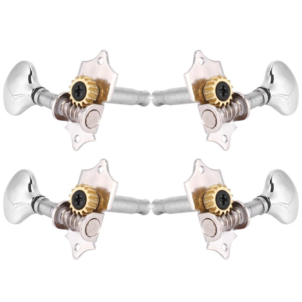 8PCS Fish Tail Design 4 Strings Tuning Pegs Metal Ukulele Parts Musical Instrument Parts Guitar