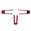 For Ford Mustang 2009-2013 Carbon Fiber Steering Wheel Panel Cover Trim Sticker Car Interior Decoration Tuning Accessories