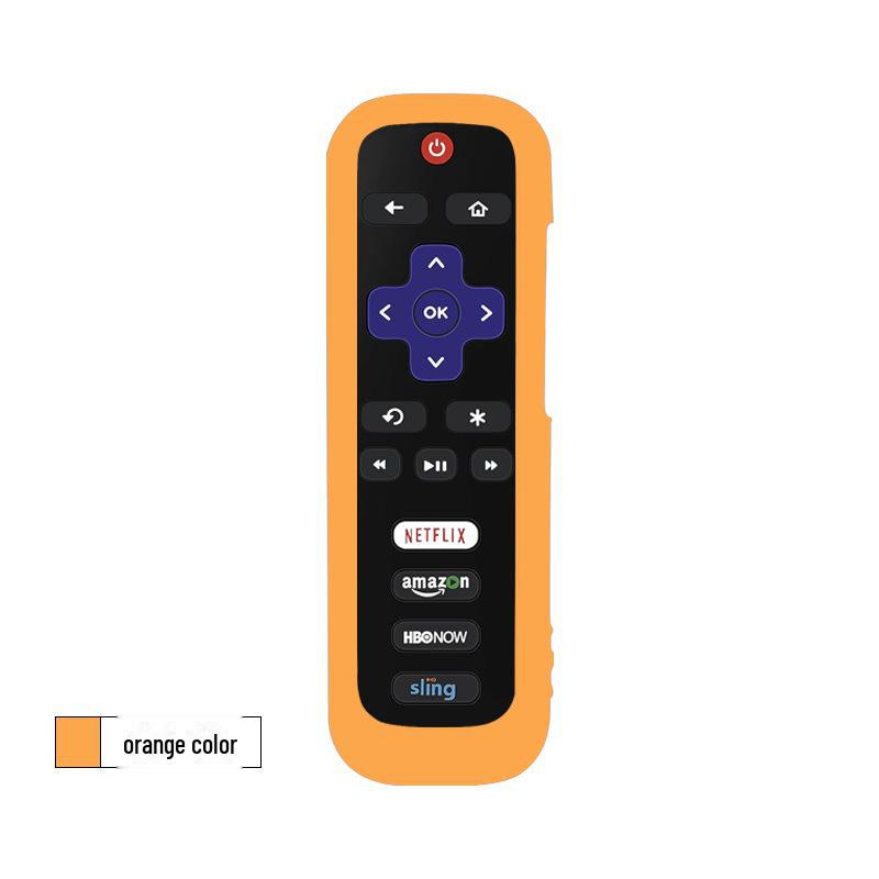 Roku TV Remote Control Luminous Anti-Slip Cover - Dirt-Resistant & Anti-Fall Sleeve