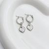 4Pairs Elegant Heart Shaped Earrings Unique and Fashionable Butterfly Hoop Earrings Elegant Earwear Accessory for Women