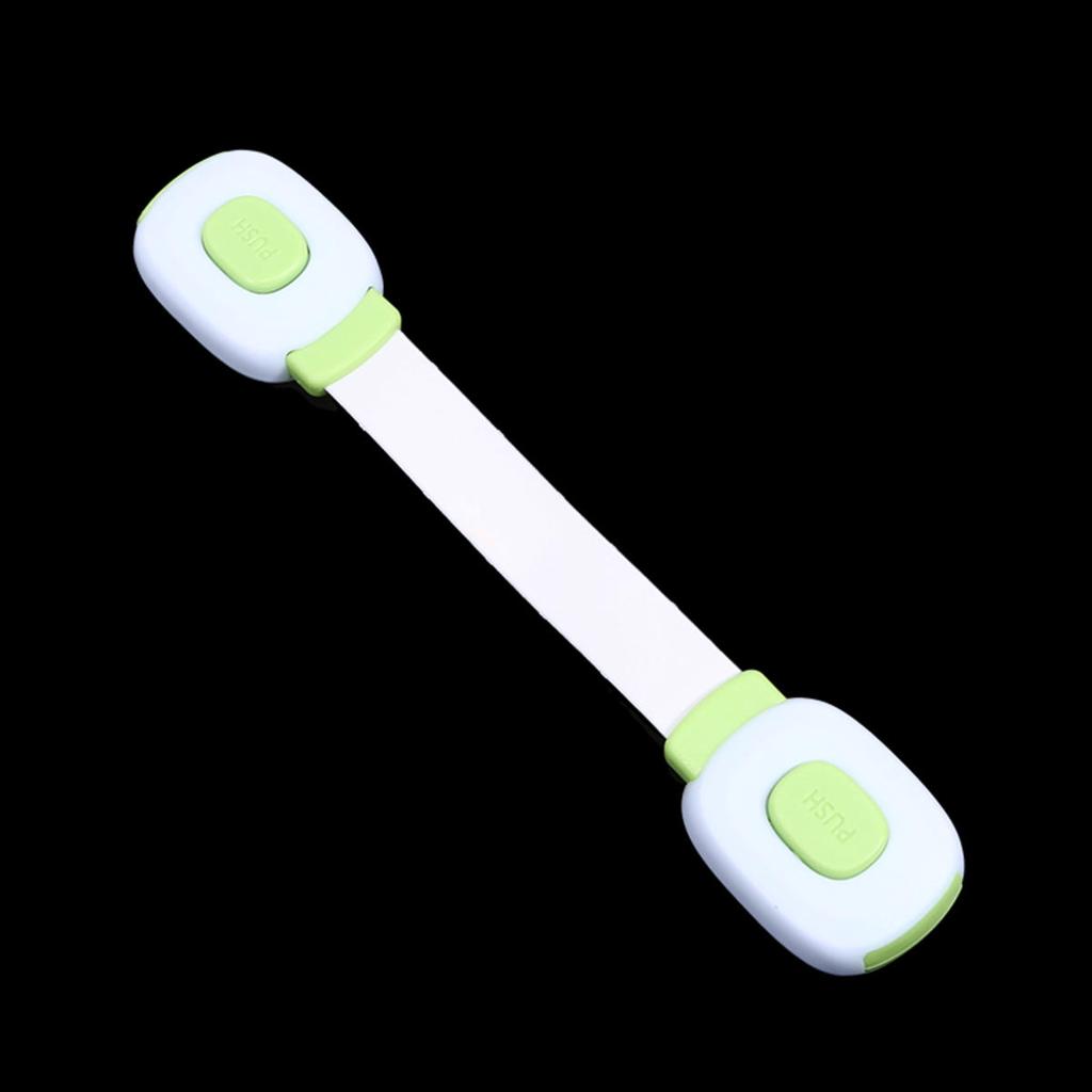 2Pcs Child Safety Strap Locks Baby Locks For Cabinets And Drawers Toilet Fridge,Adhesive Cabinet Drawer Door Latches-2 Style