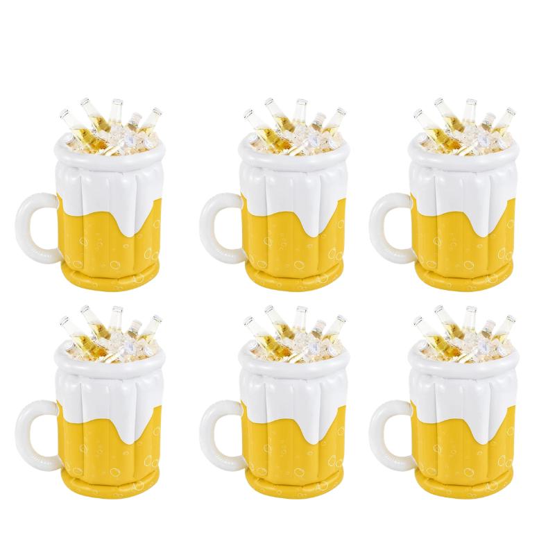 Hawaiian Inflatable Ice Bucket PVC Beer Cooler Funny Summer Beach Pool Outdoor BBQ Party Decoration Birthday Supplies
