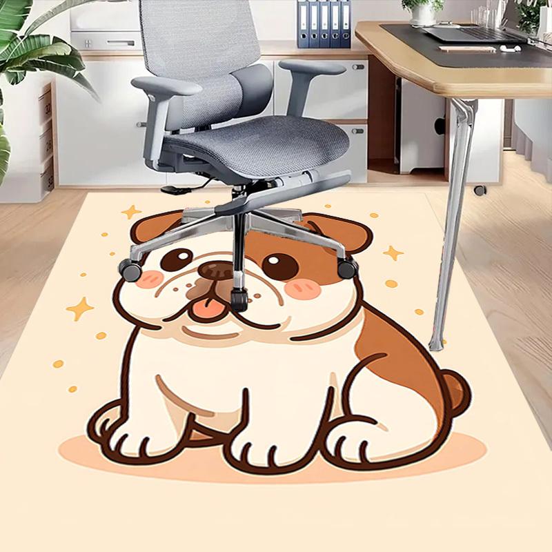 1PC Bulldog Pet Anti-slip Carpet, Suitable for Office, Bedroomand Playrooms. It Can Also Be Used As a Sofa Footrest cover-R32