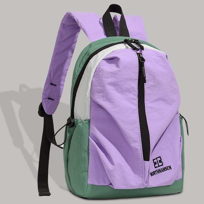 Schoolbag Trendy Backpack 1011 Autumn New Simple Texture Fashionable Student Schoolbag Large Capacity Casual Backpack