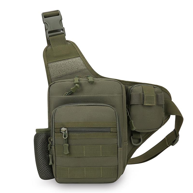 Borsa a tracolla da uomo Borsa a tracolla di grande capacità Borsa da petto sportiva multifunzionale per esterni