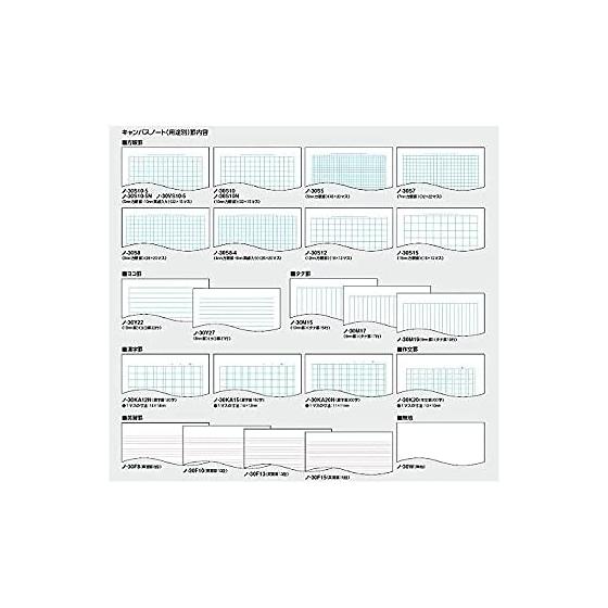 Cuaderno KOKUYO Campus Notebook Purpose B5 Rayado Vertical 17 Líneas 30 Hojas 10 Libros Set No-30M17X10