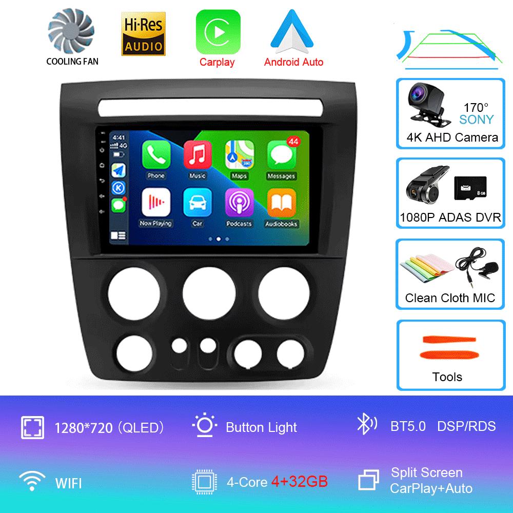 For Hummer H3 1 2005 2006 2007 - 2010 Car Radio Android14 Navigation GPS Multimedia Video Player Stereo Wireless Carplay Auto 4G