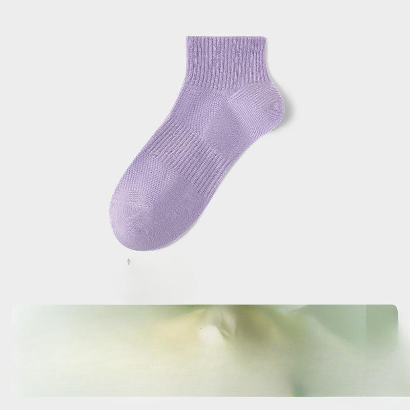 Pure Cotton Socks - Women's Mid-length Stockings - Spring/Summer Antibacterial Cotton Socks - High Elasticity Women's Stockings