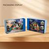 1348pcs House Building Blocks Starry Cottage City Street View Building Bricks With Light Gifts For Boys Girls