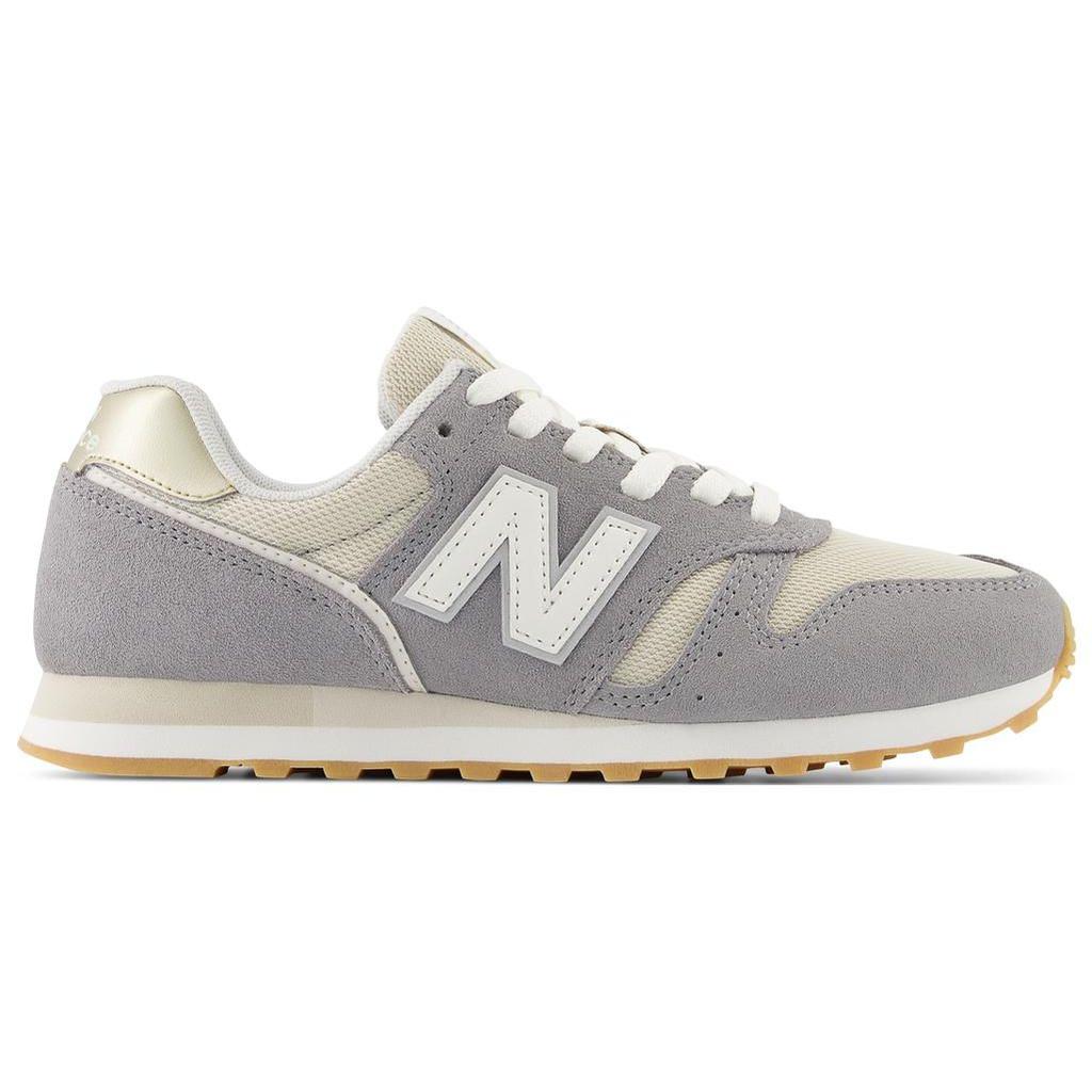 New Balance Nb 373 Comfortable Versatile Mesh Leather Durable Breathable Low Top Running Shoes Women Sneaker Gray White WL373PH2