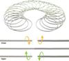 A Set Of 20 Pieces Of 2mm Silver Guitar String Bracelet ,Stackable Bracelet ,Women 'S Coil Jewelry Spiral Bracelet