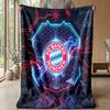 Bayern Munich Theme Blanket Soft Flannel Blanket Plush Throw Blanket Cozy Sofa Bed Blanket for Home Decor