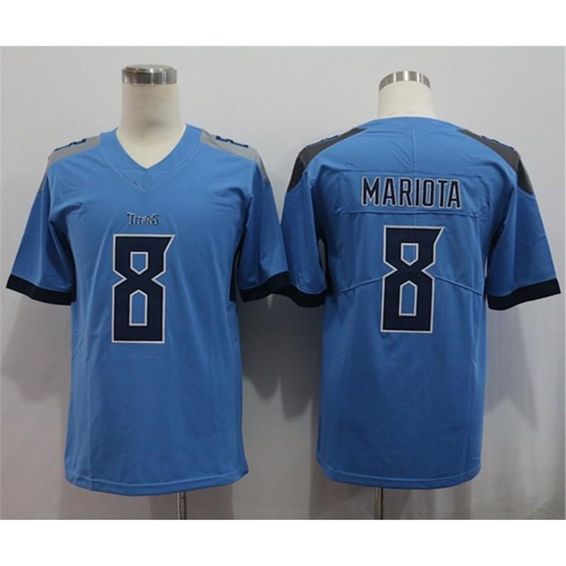 NFL Tennessee Titans Custom Embroidered Jersey Men Women Adult Sports Fan Apparel Lightweight Cotton Blend