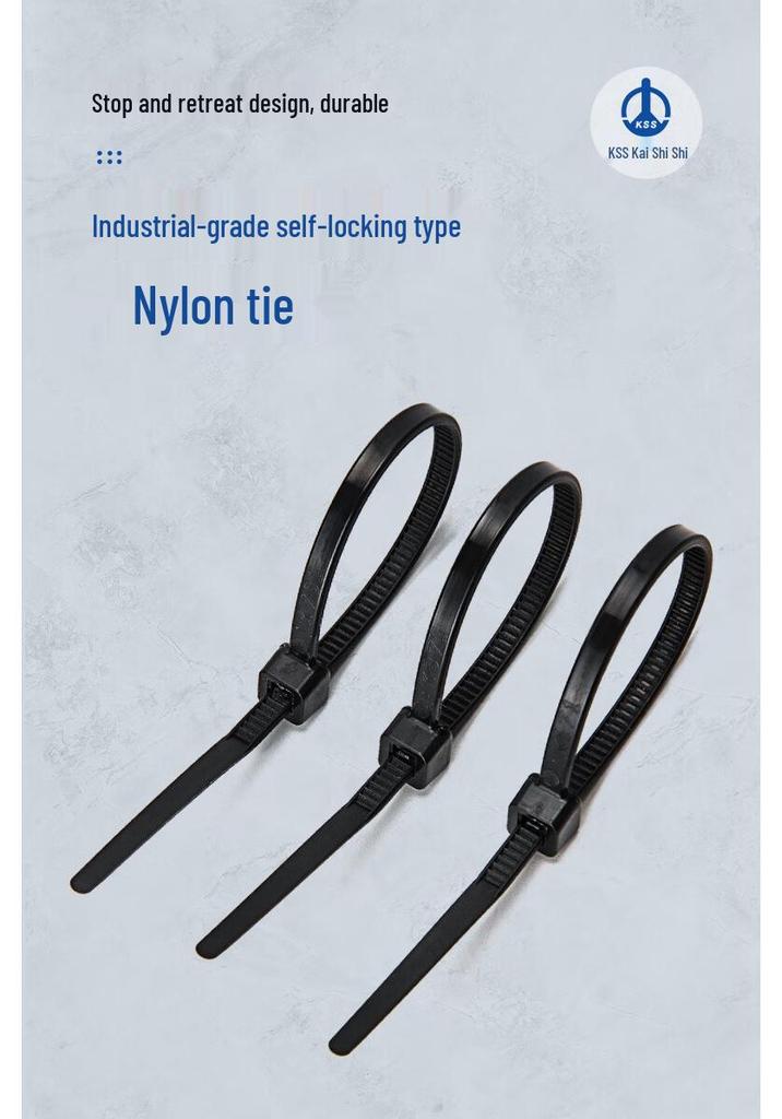 KSS CV Series Black & Natural Nylon Cable Ties, CV-500B